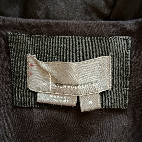 NWOT Anthropologie Katerina Button-Front Midi Dress Black - Picture 14 of 16